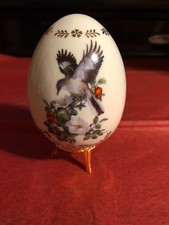 Danbury Mint ~ Mockingbird ~ Porcelain Songbird Egg by Roger Peterson