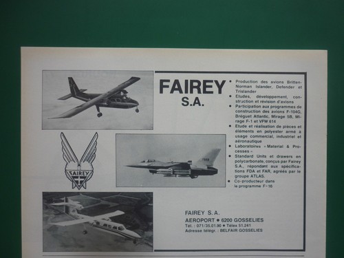 1977 pub fairey gosselies - 6/1977,