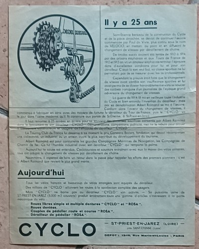 Cyclisme vélo ancien - ancien, papier