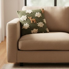 Coussin décoratif en laine