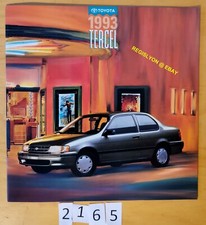 TOYOTA TERCEL Prospectus USA Anglais 18 pages 12/1992 MY 1993