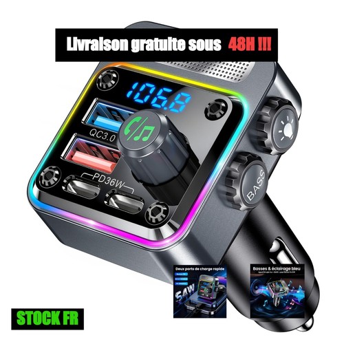 Transmetteur bluetooth - transmetteur, fm