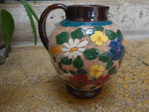 Beau pichet vintage floral - pichet,