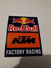 Stickers Autocollant Adhésif Red Bull KTM Monomere H 12 Cm L 9 Cm Racing