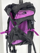 Men's Vintage 90s The North Face Purple Black Day Pack Hiking Ruck Sack Backpack