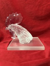 Radiator cap press paper rooster crystal Lalique