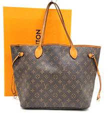 Authentic Louis Vuitton Monogram Neverfull MM M40156 Tote Bag W/Box BL100007