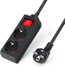 -Multiprise 2 Prises Avec