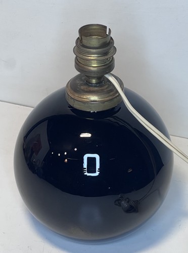 Pied lampe opaline noir - lampe,