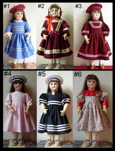 Robe poupée ancienne sfbj - poupée,