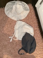 baby bonnets And One Sun Hat