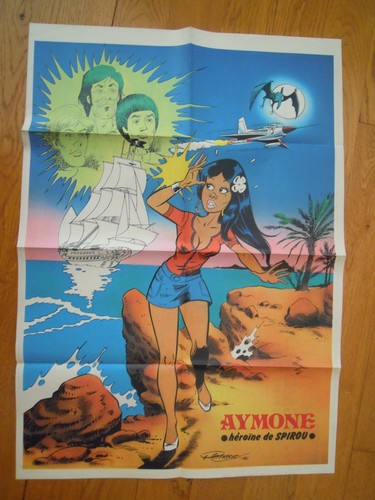 Poster spirou aymone - spirou,
