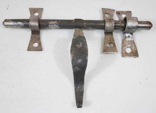 Old wrought iron door pig - old, lock