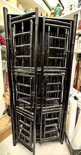 Armoire bambou noire - bambou,