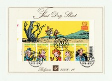 FRANQUIN Feuillet Luxe Timbre Spirou  cachet Poste Belge 2008 FDS