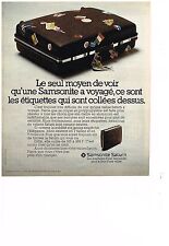 1974 SAMSONITE ADVERTISEMENT luggage suitcases