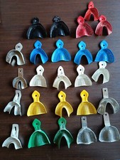 Steel Fingerprint Trays, Dental Bite Recording Set 