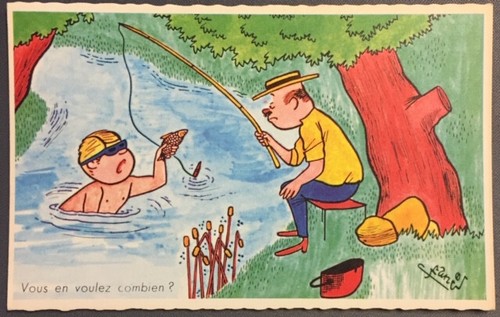 Carte postale humoristique - carte,