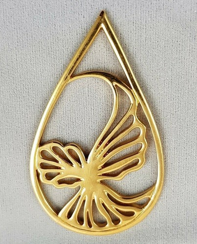 Pendentif vintage plaque - pendentif,