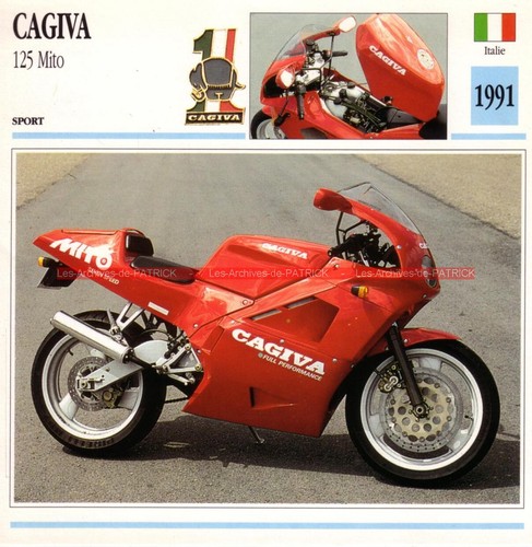 Cagiva 125 mito 1991 fiche - 125,