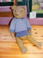 old bear straw filled stick height 52 cm sold as is.