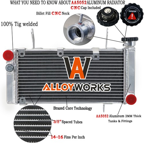 Aluminum racing radiator for - aluminum,