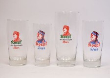 Set of 4 Antique Aalen Beer Cups 2X 0.3 1X 0.5 1X 0.2 Litre