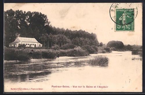 Cpa pont sur - cpa, vue