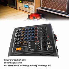 4 Channel Mixer 2 Stereo Professional Microphone Line Mixing Console