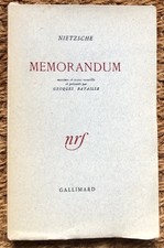 EO numérotée 1945 NIETZSCHE