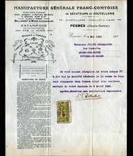 PESMES (70) CUTLERY FACTORY SHEARERS ""GERARD & GLOR / BILLIARDET & MAX"" in 1921