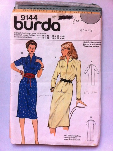 Patron burda 9144 robe - burda,