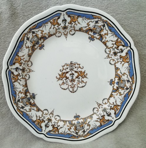 Assiette plate faience de - en,
