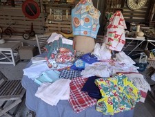 lot de Torchons Tissus Rideaux vintage