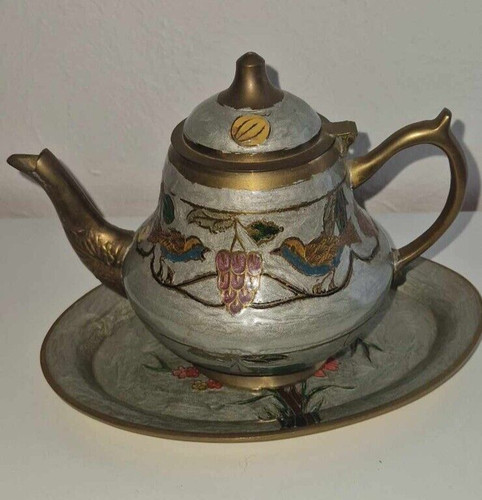 Théière soucoupe en - théière,