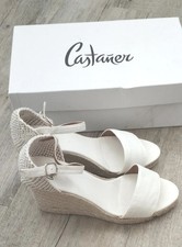 Sandales Compensées Nu-pieds espadrilles CASTANER Bala Blanc Pointure 40 - Neuf