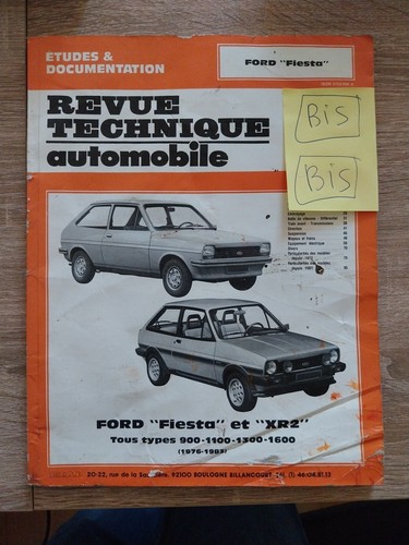 Revue technique ford fiesta - revue,