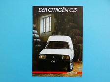 Prospekt / Katalog / Broschüre - Citroen C15 E und C15 D - 01/85