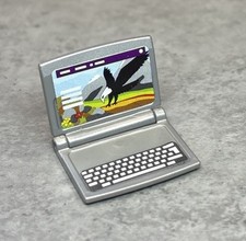 Playmobil light grey laptop computer 
