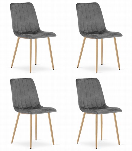 Fauteuil lava velours - lava, gris