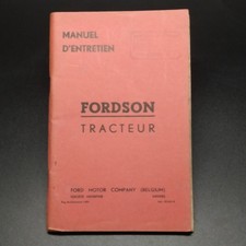 Manual - Fordson Tracteur Maintenance Manual in French. Faded with stamp