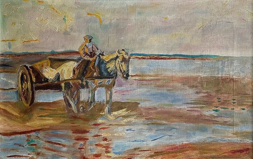 Signature illisible cheval - illisible, et