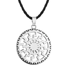 Collier Roue Soleil Noir
