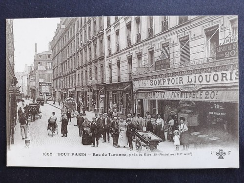 Cpa rare paris rue - cpa, 2