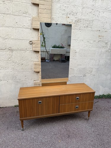 Coiffeuse commode vintage - coiffeuse,