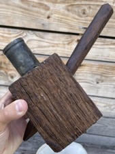 Wooden Brutalist Brutalism Antique Folk Art Candle Holder