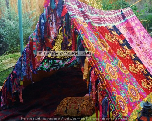 Sari indien vintage soie - indien, en