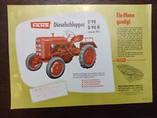 Original Fahr D 90 H Tractor Brochure Tractor Sales Brochure from 1953