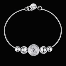 Bracelet argent "Perles