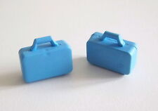 Playmobil (1110) set of 2 blue suitcases new model